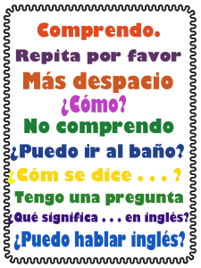 Spanish Classroom Survival phrases PNG